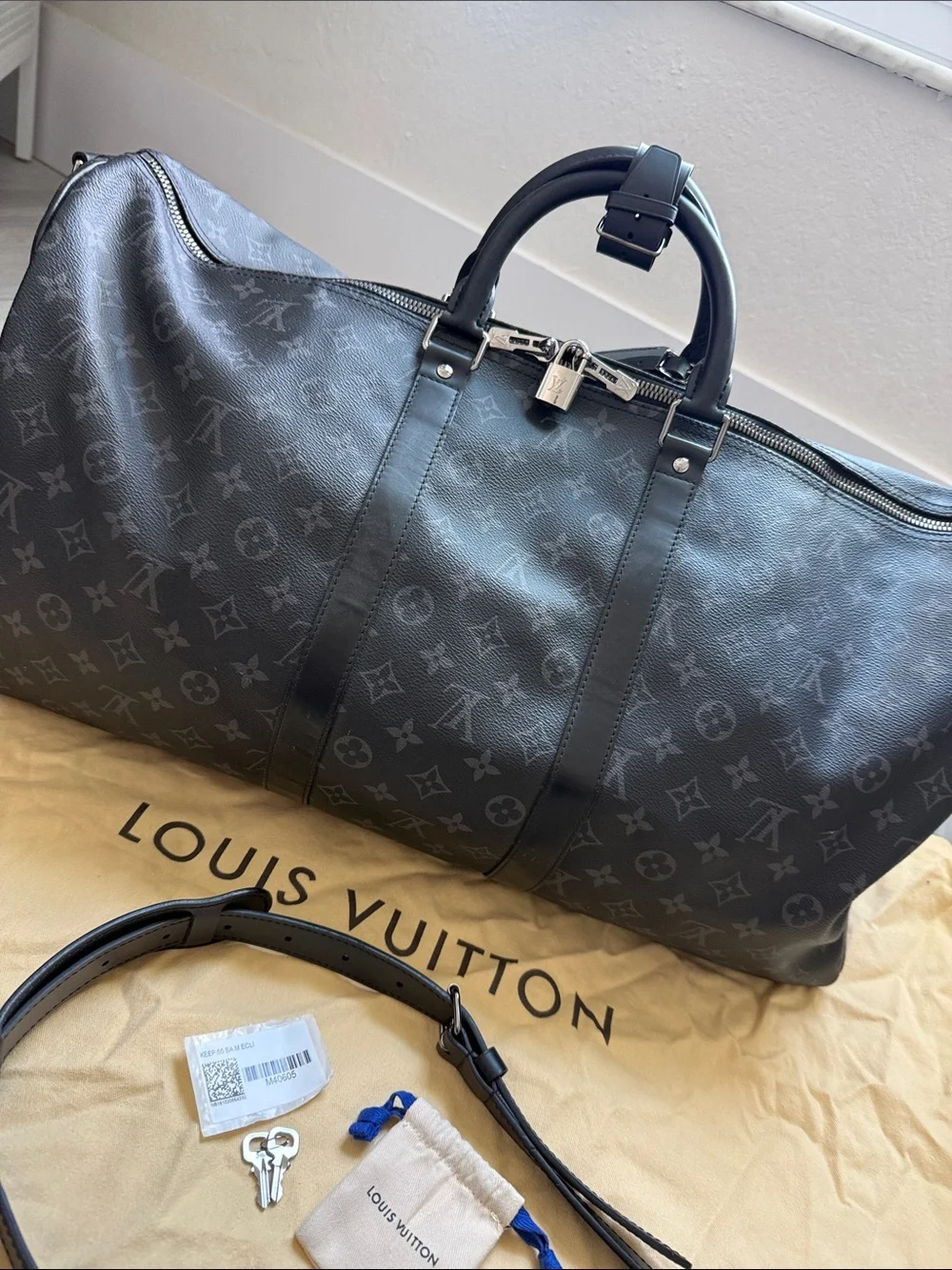 LOUIS VUITTON Keepall Bandoulière 55